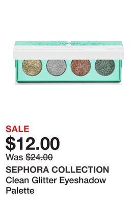 Sephora Clean glitter eyeshadow palette offer