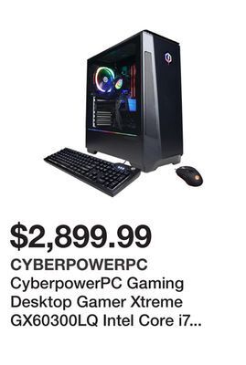 Newegg Cyberpowerpc gaming desktop gamer xtreme gx60300lq intel core i7 11th gen 11700k (3.60ghz) 16gb ddr4 1 tb nvme ssd nvidia gef offer
