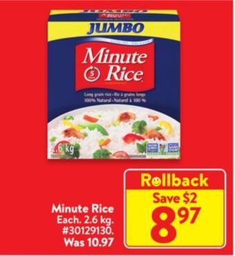 Walmart Minute rice offer