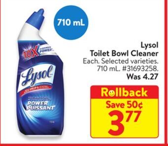 Walmart Lysol toilet bowl cleaner offer