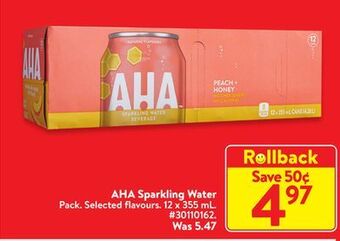 Walmart Aha sparkling water offer