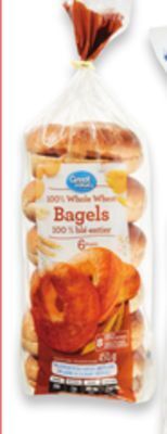 Walmart Great value bagels offer