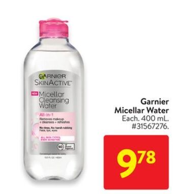 Walmart Garnier micellar water offer