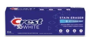 Walmart Crest 3d white 65 ml toothpaste offer
