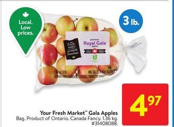 Walmart Your fresh market gala apples offer