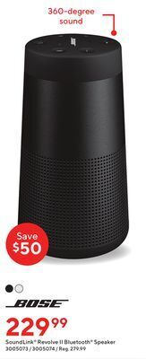 Staples Bose soundlink® revolve ii bluetooth® speaker offer