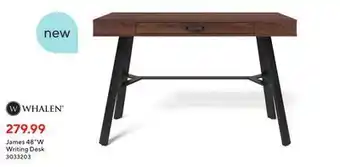 Staples Whalen james 48"w writing desk offer