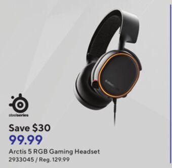 Staples Steelseries arctis 5 rgb gaming headset offer