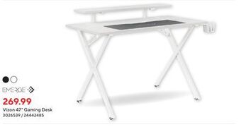 Staples Emerge vizon 47" gaming desk offer