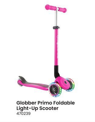 Toys R us Globber primo foldable light-up scooter offer