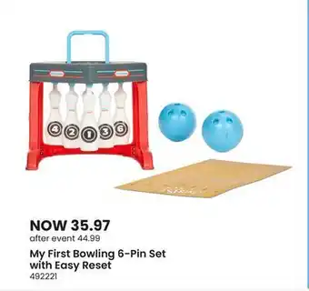 Toys R us Little tikes my first bowling 6-pin set with easy reset offer