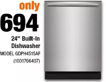 Home Depot 24" built-in dishwasher offer