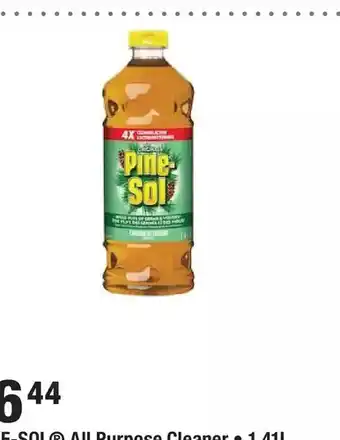 Home Depot Pine-sol all purpose cleaner offer