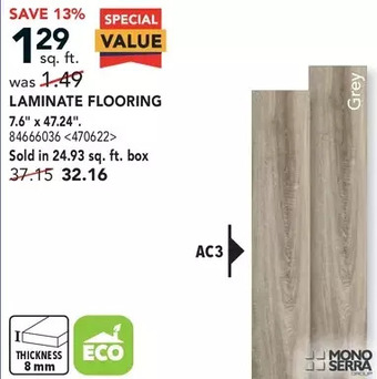 Lowe's Mono serra laminate flooring offer