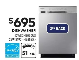 Lowe's Samsung dishwasher offer