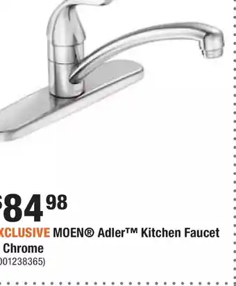 Home Depot Moen adler kitchen faucet in chrome offer