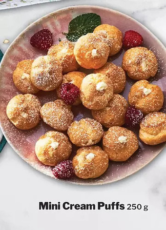 M & M Food Market Mini cream puffs offer