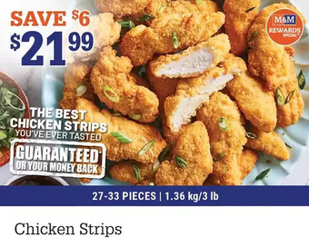 M & M Food Market Chicken strips offer