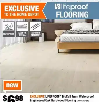 Lifeproof mccall 7mm waterproof engineered oak hardwood flooring