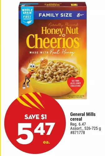 Giant Tiger General mills cereal offer