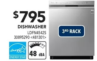 RONA Lg dishwasher offer