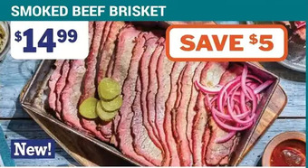 M & M Food Market Smoked beef brisket offer