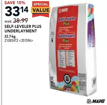RONA Mapei self-leveler plus underlayment offer