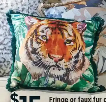 Giant Tiger Faux fur cushion offer