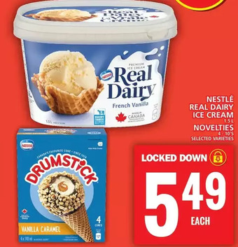 Food Basics Nestle real dairy ice cream | novelties offer