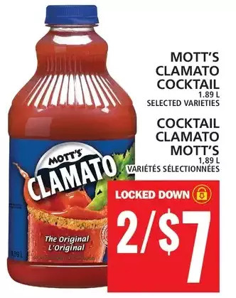 Food Basics Mott's clamato cocktail offer