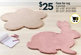 Giant Tiger Faux fur rug offer
