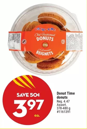 Giant Tiger Donut time donuts offer