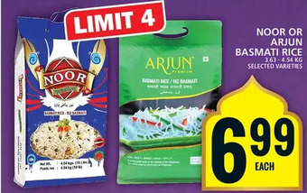Food Basics Noor or arjun basmati rice offer
