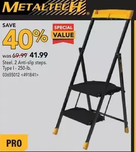 RONA Metaltech step stools steel offer