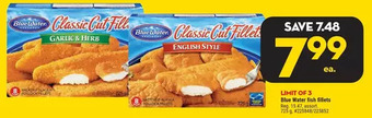 Giant Tiger Blue water fish fillets offer