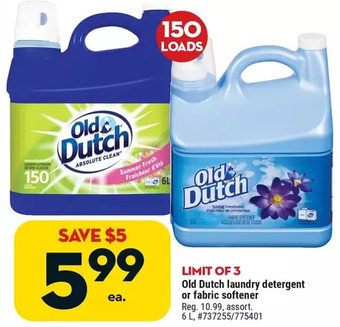 Giant Tiger Old dutch laundry detergent offer