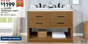 RONA Ove "brookside" vanity 48" offer