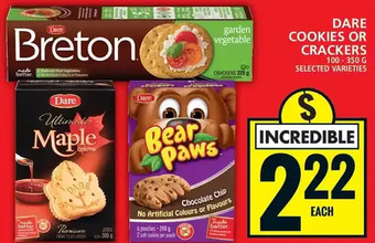 Food Basics Dare cookies or crackers offer