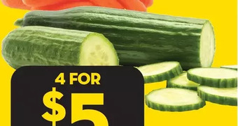 Giant Tiger English cucumber offer
