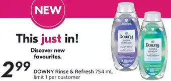 Sobeys Downy rinse & refresh offer