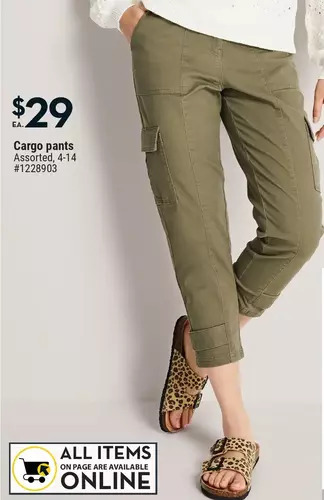 Giant Tiger Cargo pants offer