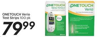Sobeys Onetouch verio test strips offer