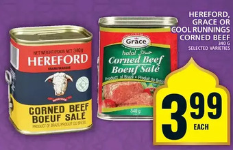 Food Basics Hereford, grace or cool runnings corned beef offer