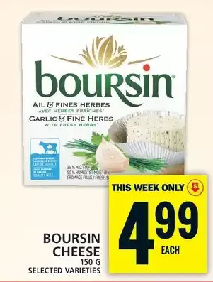 Food Basics Boursin cheese offer