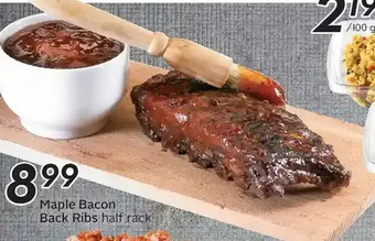Sobeys Maple bacon back ribs offer