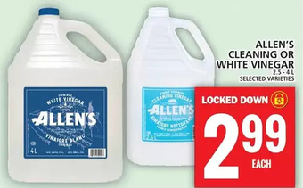 Food Basics Allen's cleaning or white vinegar offer