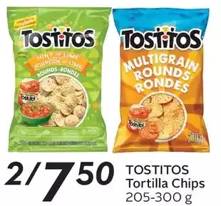Sobeys Tostitos tortilla chips offer