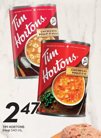 Sobeys Tim hortons soup offer