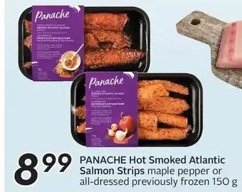 Sobeys Panache hot smoked atlantic salmon strips offer
