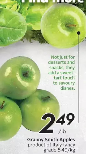 Sobeys Granny smith apples offer